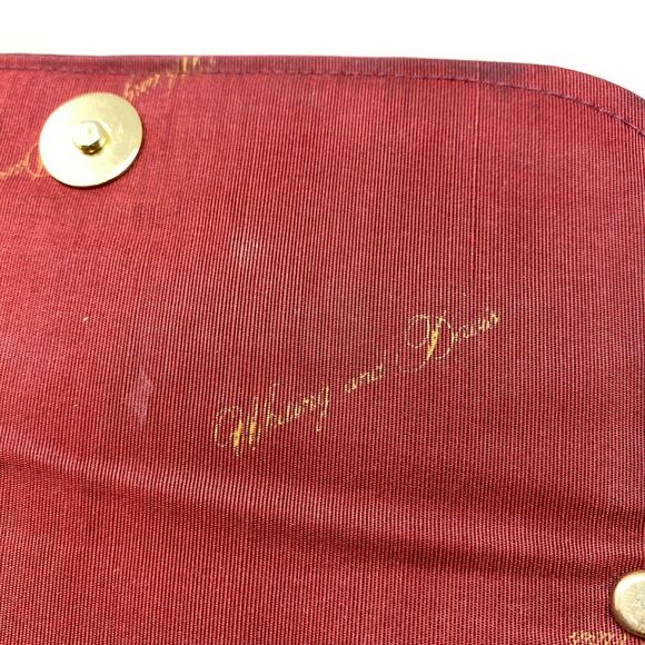 Vintage Whiting & Davis Burgundy Metal Mesh Evening Clutch‎ - Picture 4 of 4